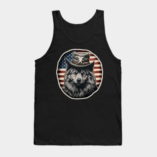 Keeshond 4th of July Tank Top